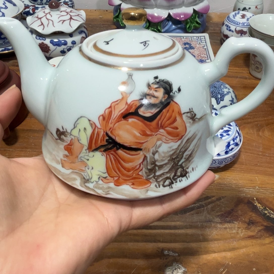 摆件陶不**茶景德镇陶瓷艺术品