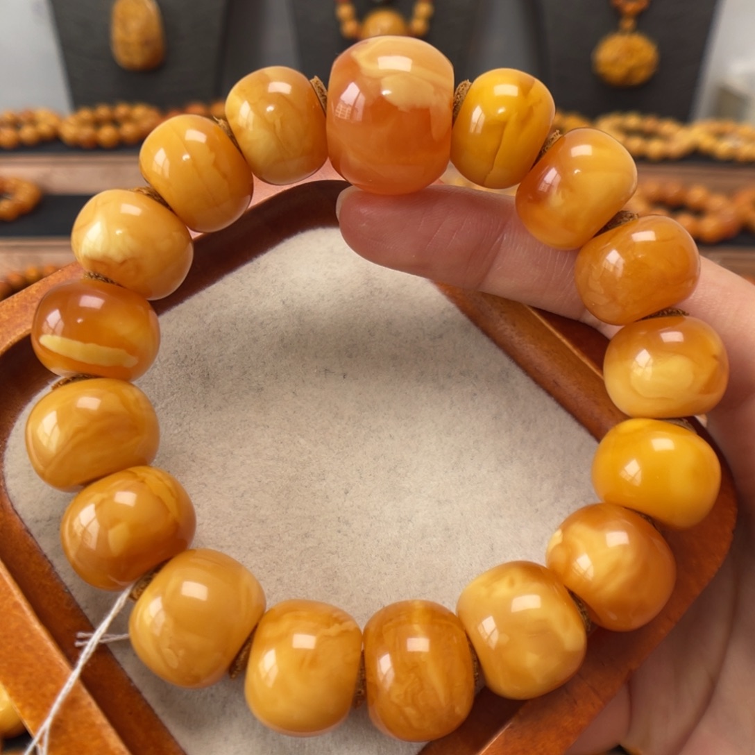 蜜蜡未镶嵌手链蜜蜡