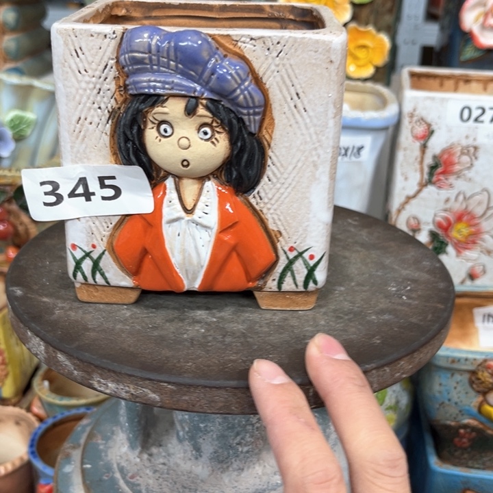 紫砂花盆粗陶材质多肉陶瓷花盆