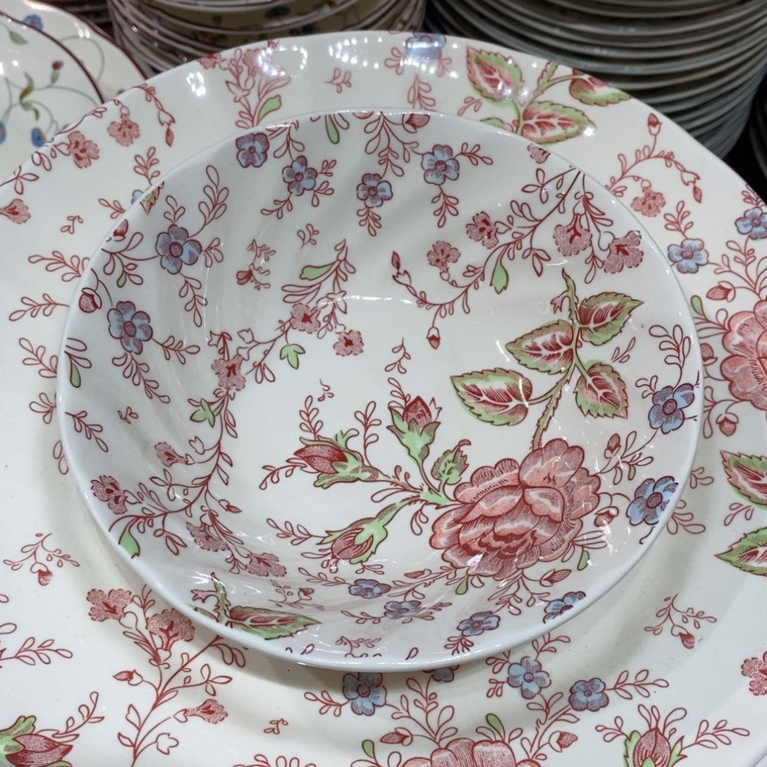 瓷微瑕沙漠玫瑰160碗