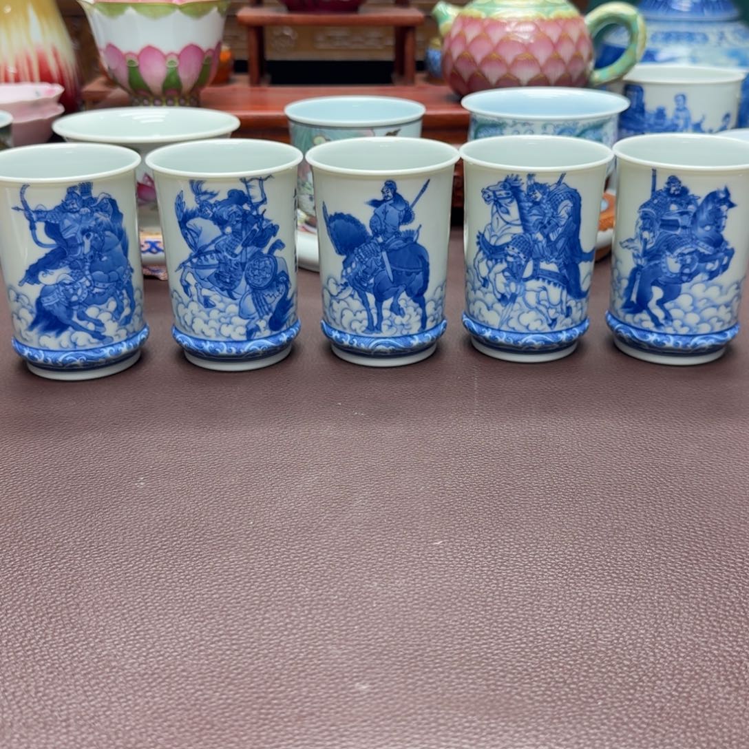 瓷片景德镇仿古手工制作精品展示