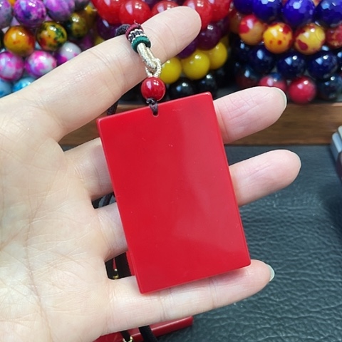 玛瑙未镶嵌手饰红三无事牌