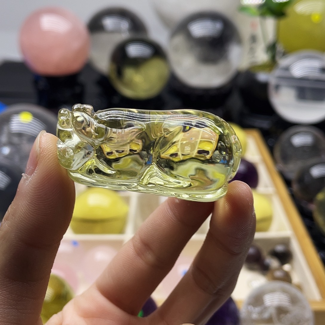 水晶未镶嵌水晶黄水晶貔貅