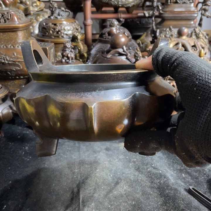 铜器工艺品摆件香炉摆件