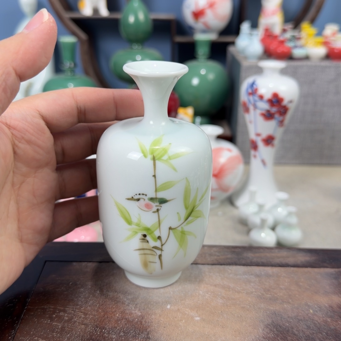 陶瓷手工小花器摆件