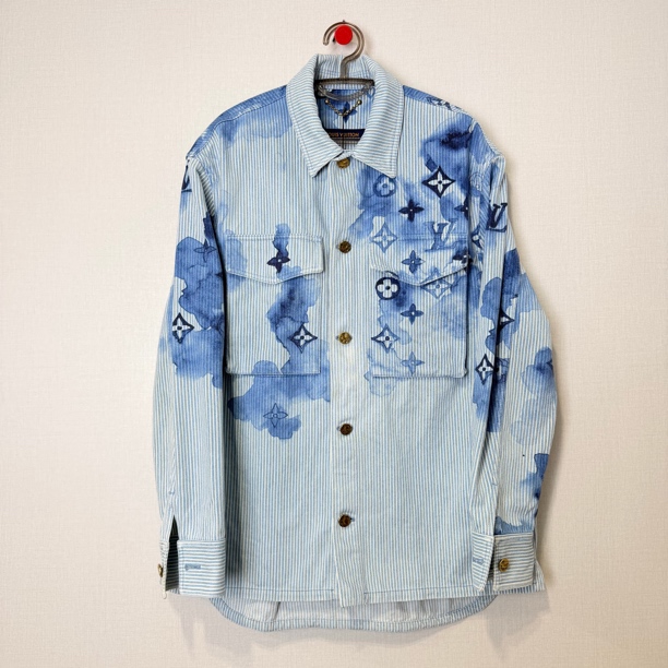 99新 LouisVuitton/路易威登 泼墨衬衫外套/M/编号408