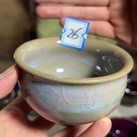 瓷片手工制作钧瓷杯子