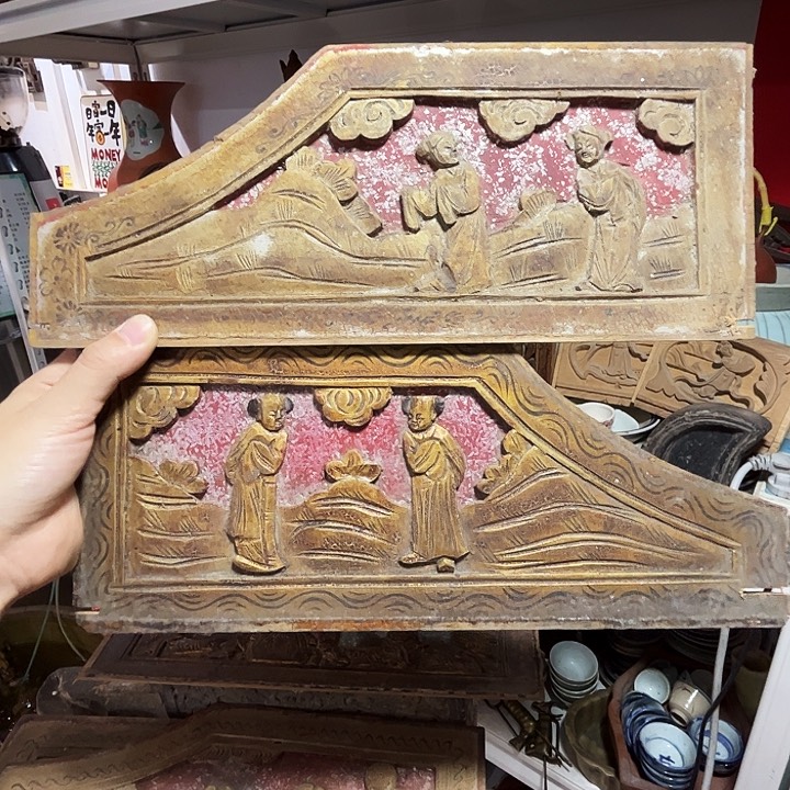 手工艺品琉璃牧***人花板