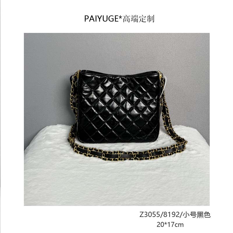 Z3055/8192/小号黑色 高端订制女士单肩斜挎手提包359孤品