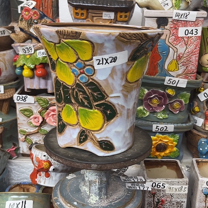 粗陶材质多肉花盆