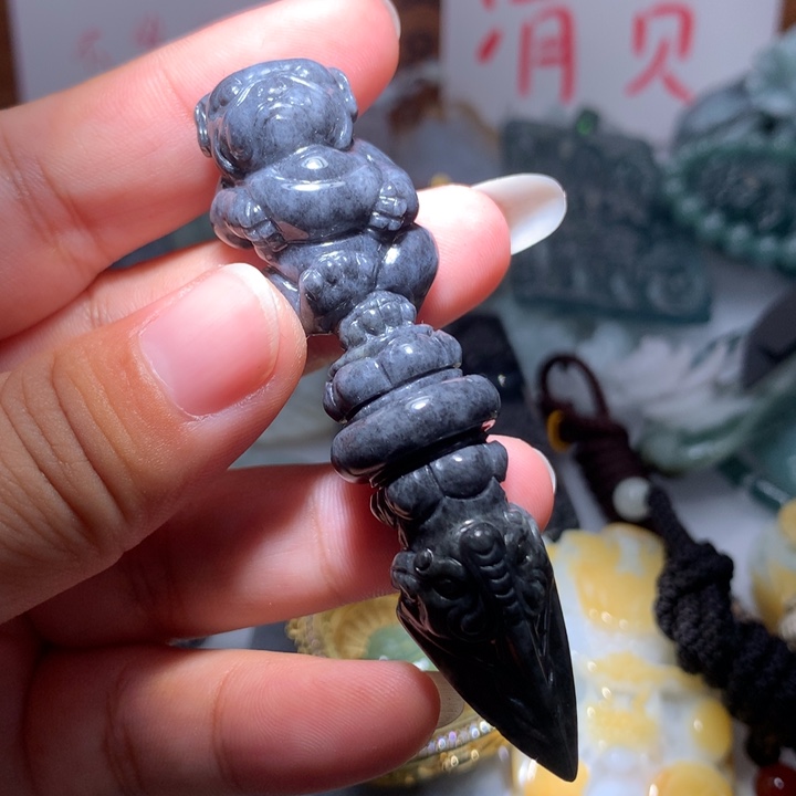 翡翠颈饰未镶嵌保真天然A货翡翠