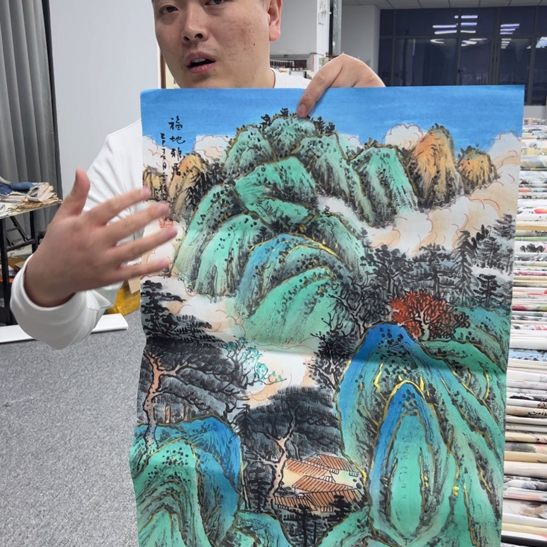 国画卖字画的小老板