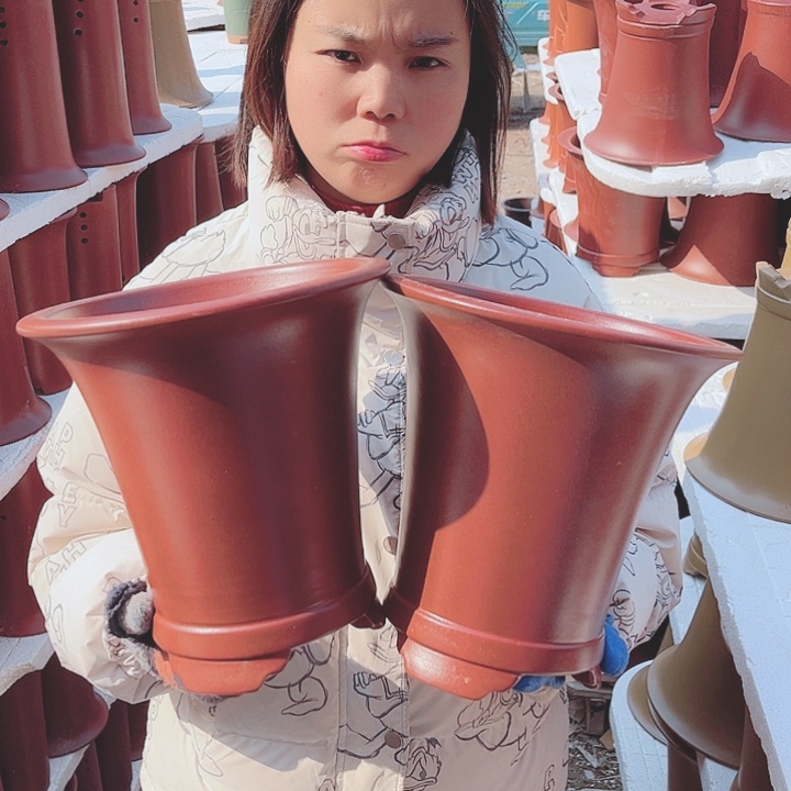 宜兴紫砂精品花盆 