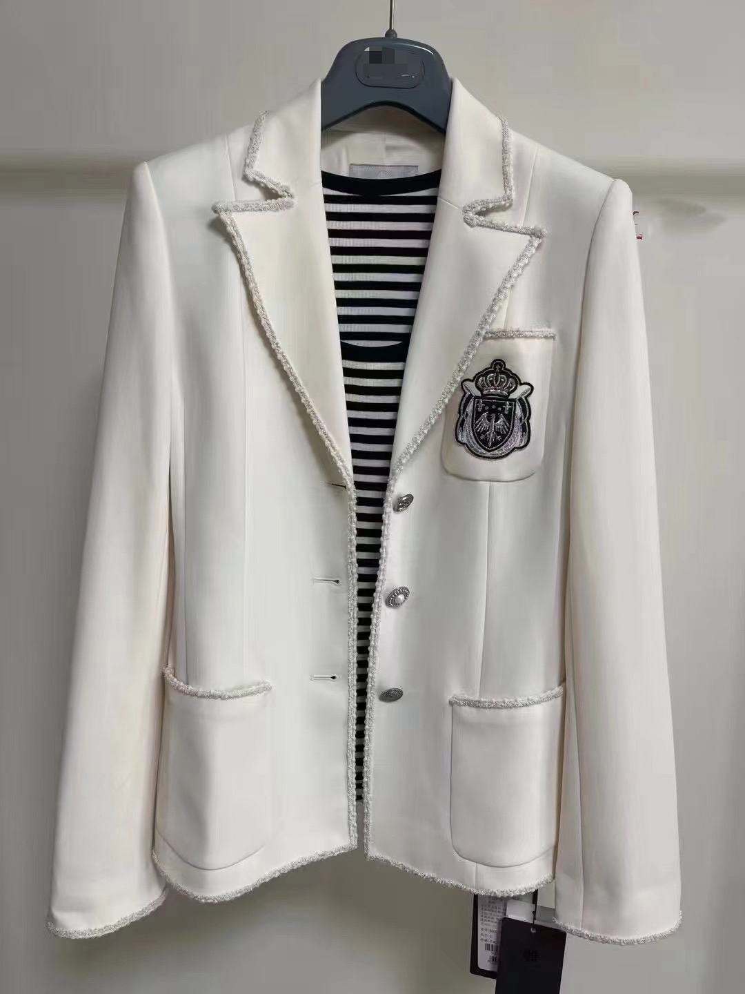 No退换 5400490 通勤白色西装外套