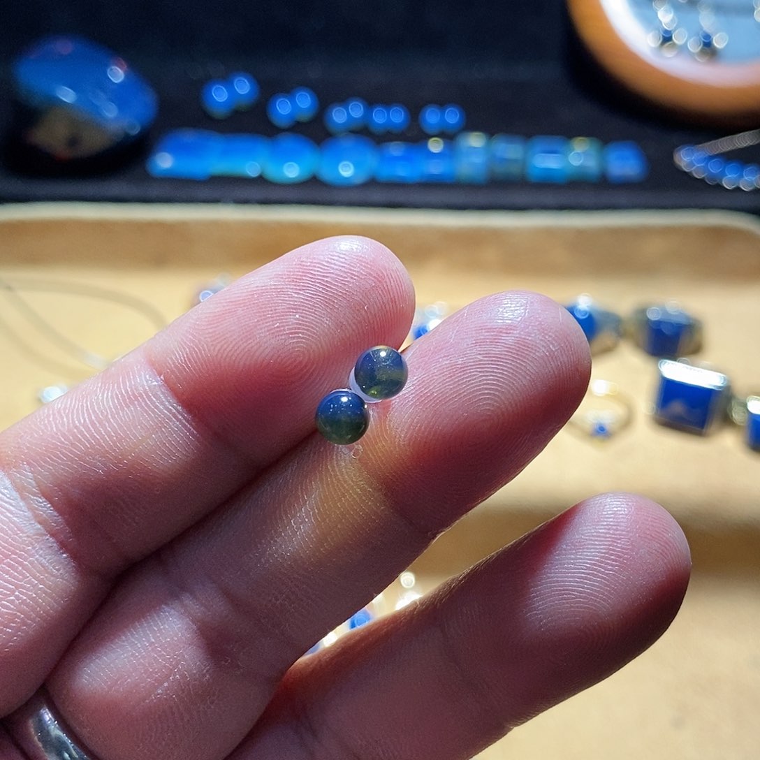 琥珀裸石未镶嵌琥珀耳钉