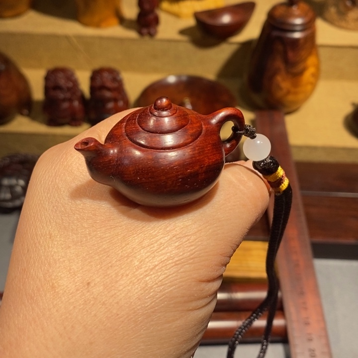 檀香紫檀（小叶紫檀）把把壶