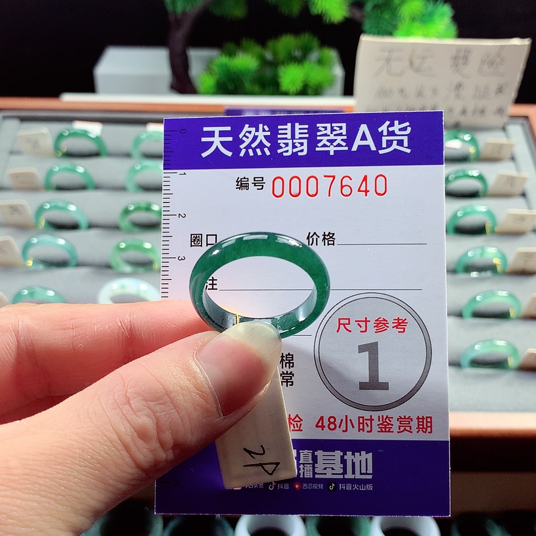 翡翠戒指未镶嵌29号