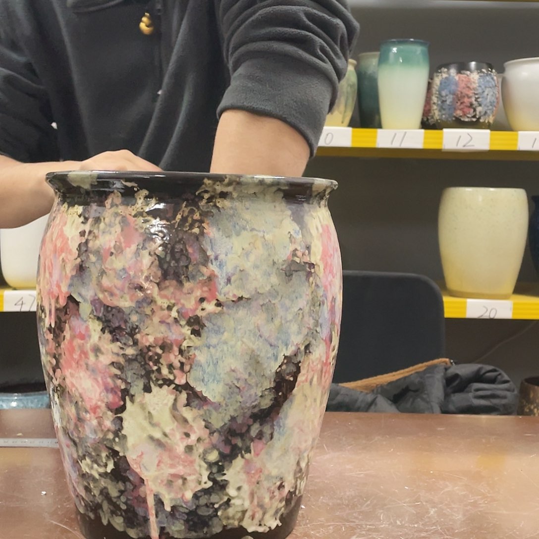 宜兴紫砂粗陶花盆25/30