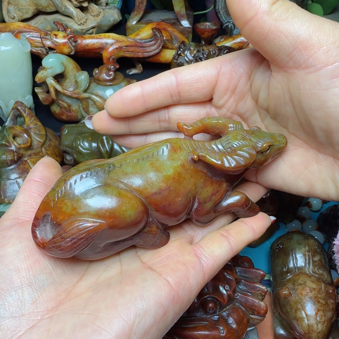 和田玉摆件未镶嵌吉*