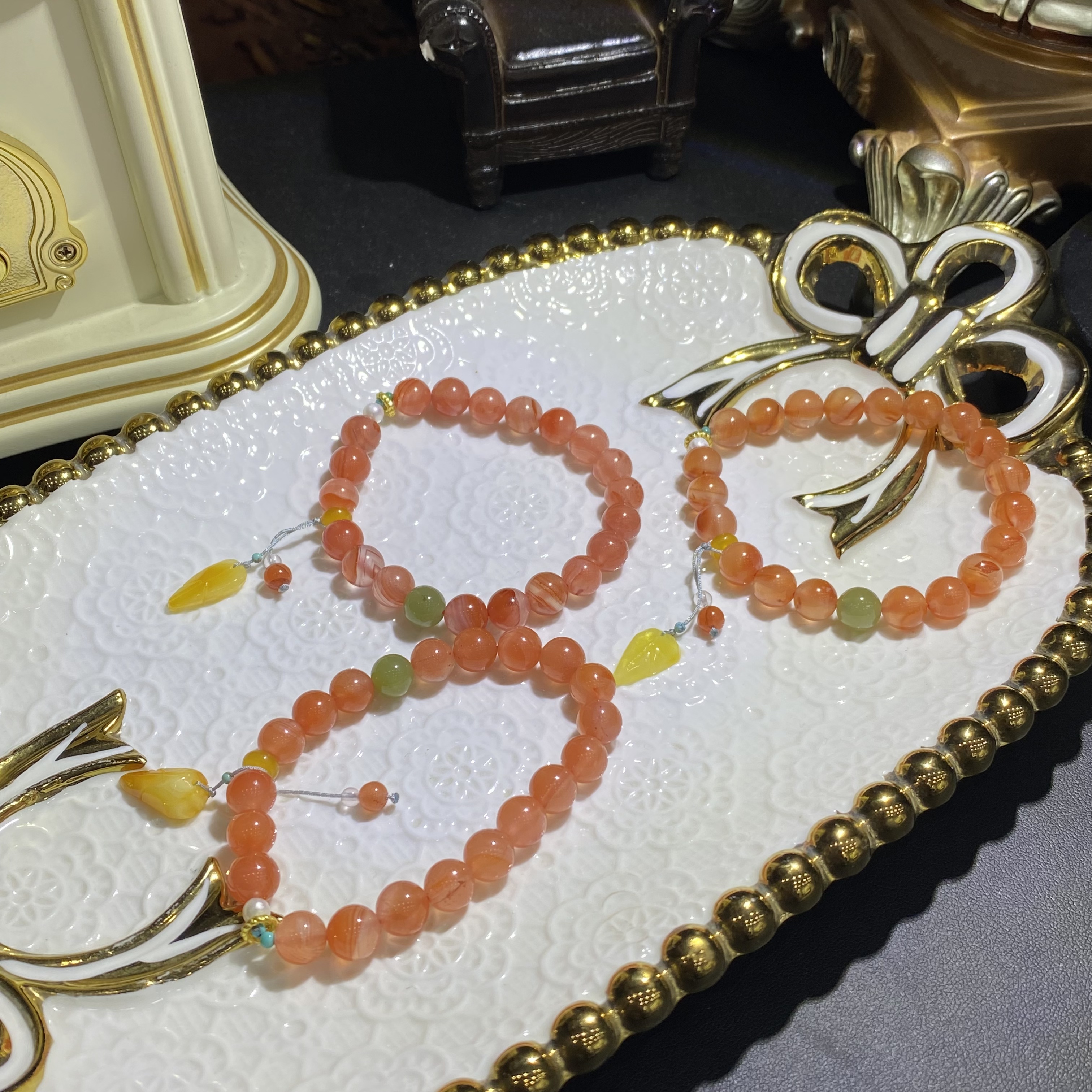 B580-天然南红玛瑙手串单圈设计款-多样性发其一