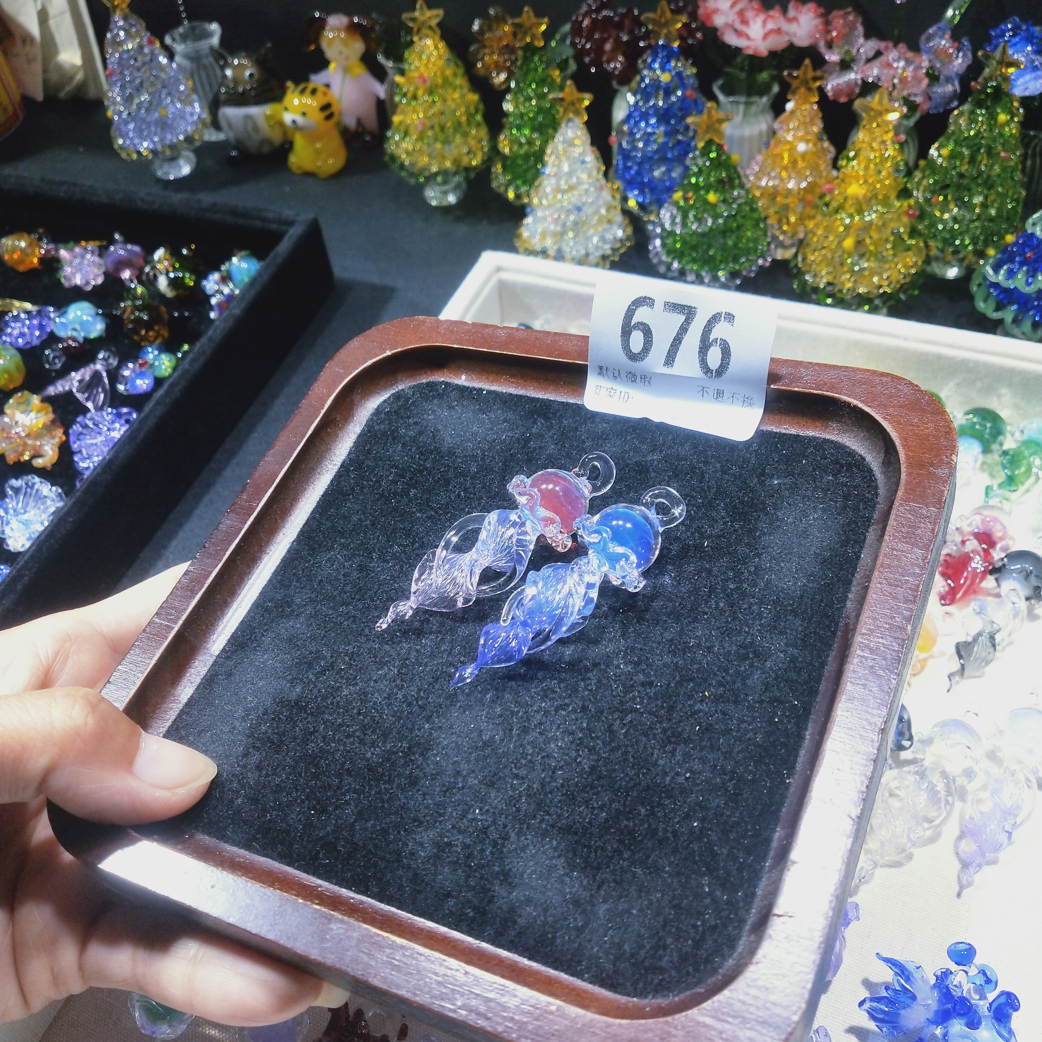 纯手工琉璃挂坠琉璃摆件
