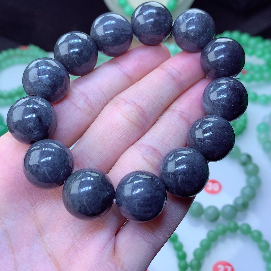 翡翠毛衣链未镶嵌