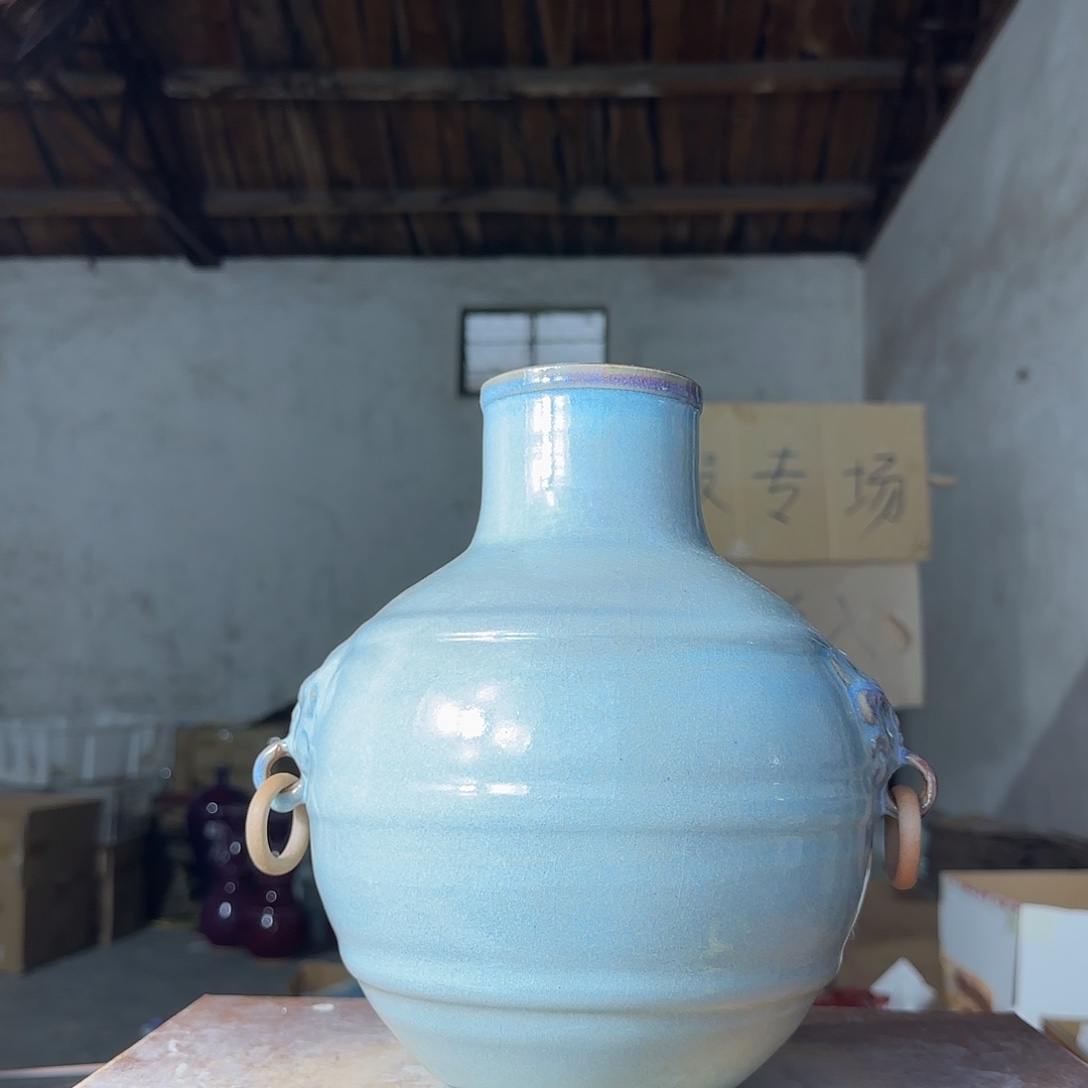 摆件郑家钧瓷摆件微瑕