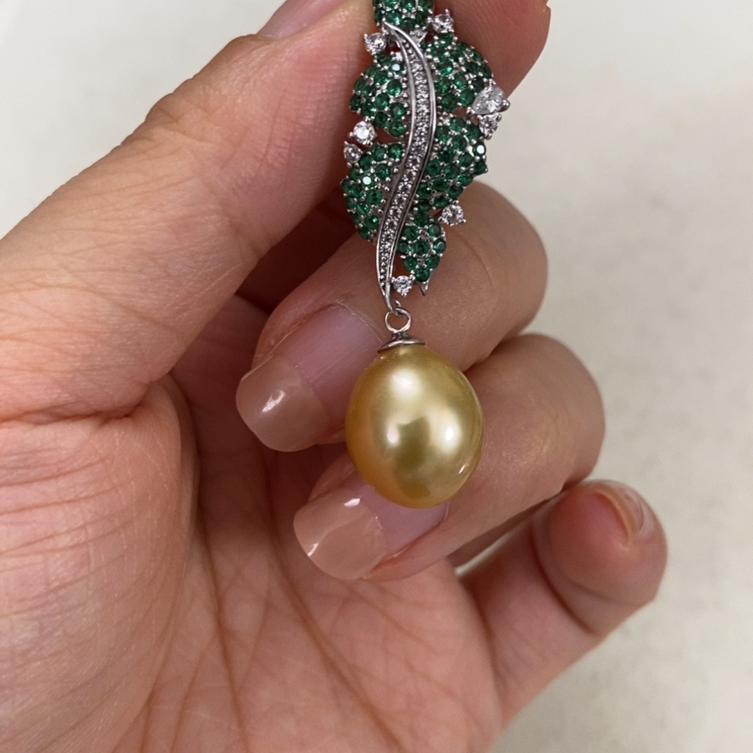 颈饰海水珍珠银S925镶嵌