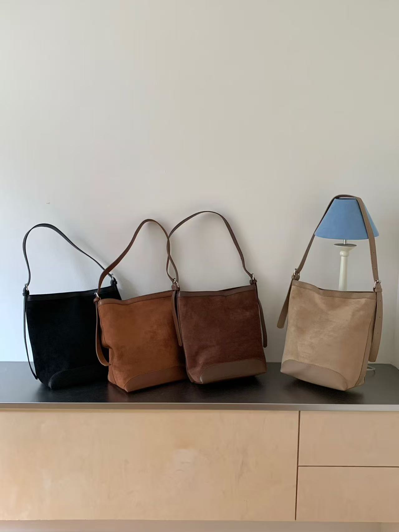 韩国时尚百搭高级感软皮休闲百搭托特包单肩时尚复古斜挎女包