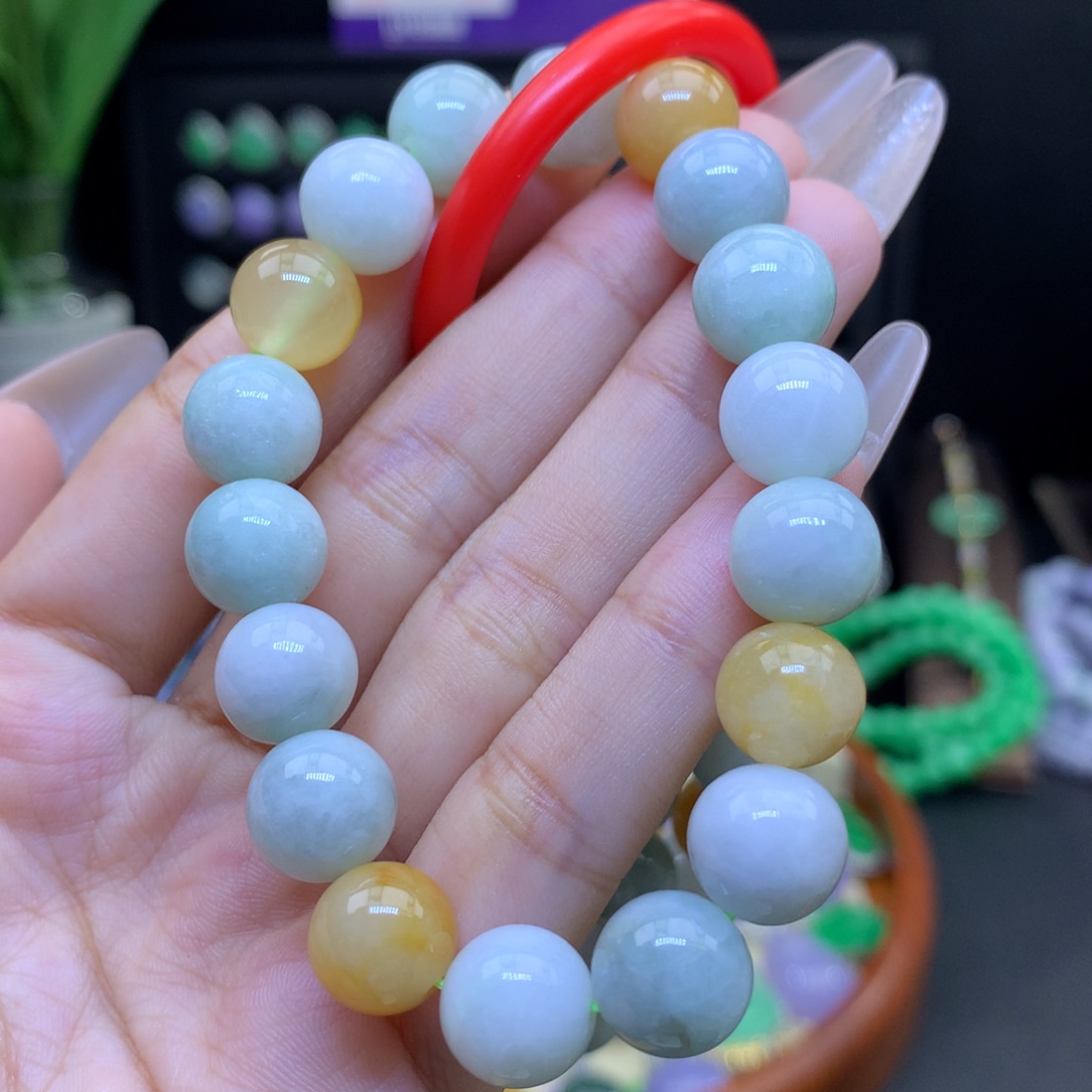 翡翠未镶嵌颈饰天然