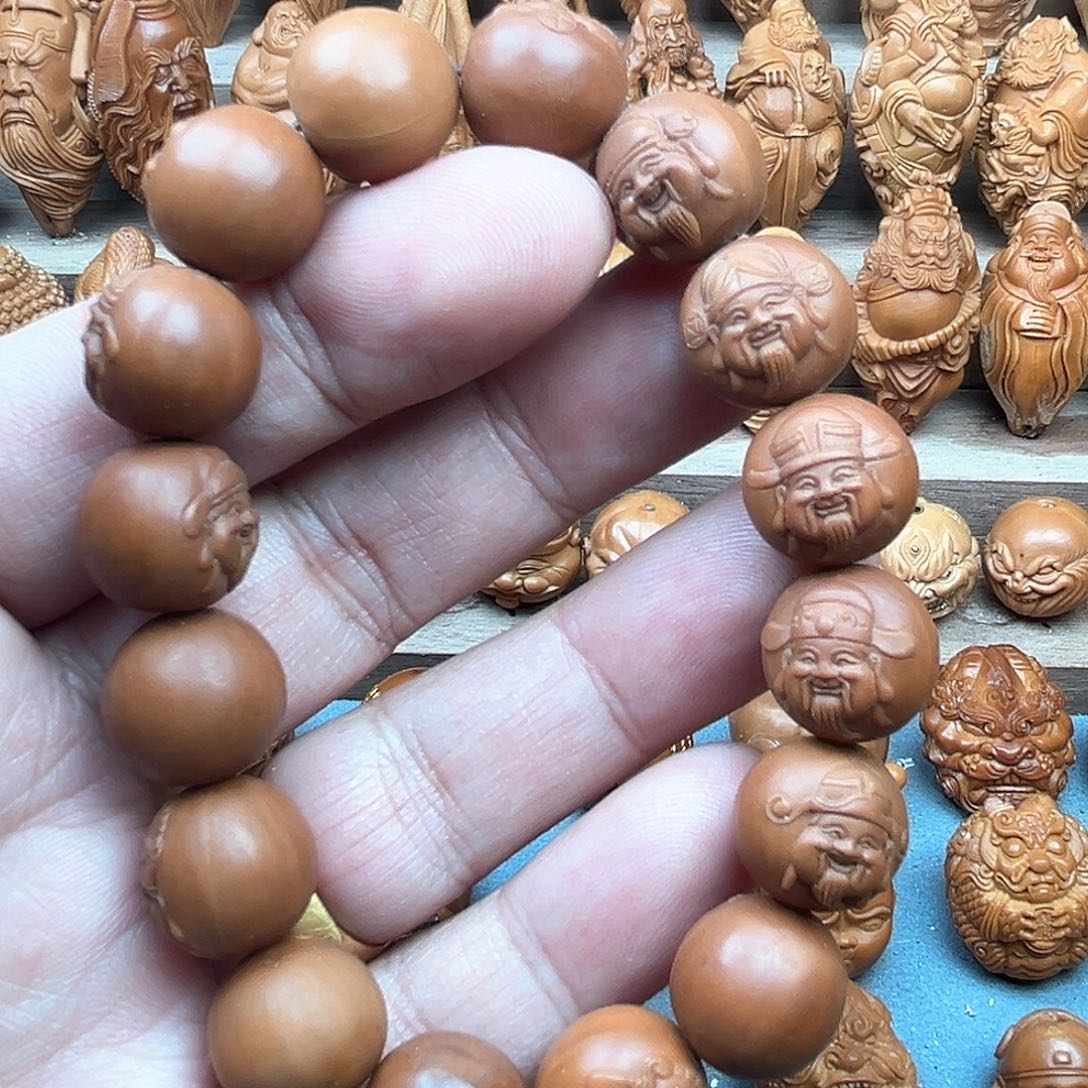 猴头核桃吊坠14财神爷