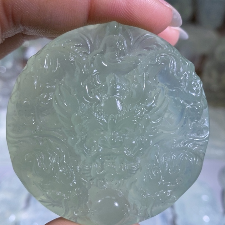 岫玉未镶嵌吊坠吊坠