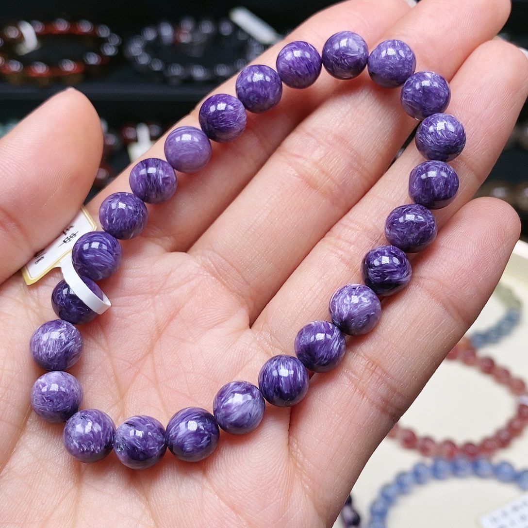查罗石（紫龙晶）手串未镶嵌