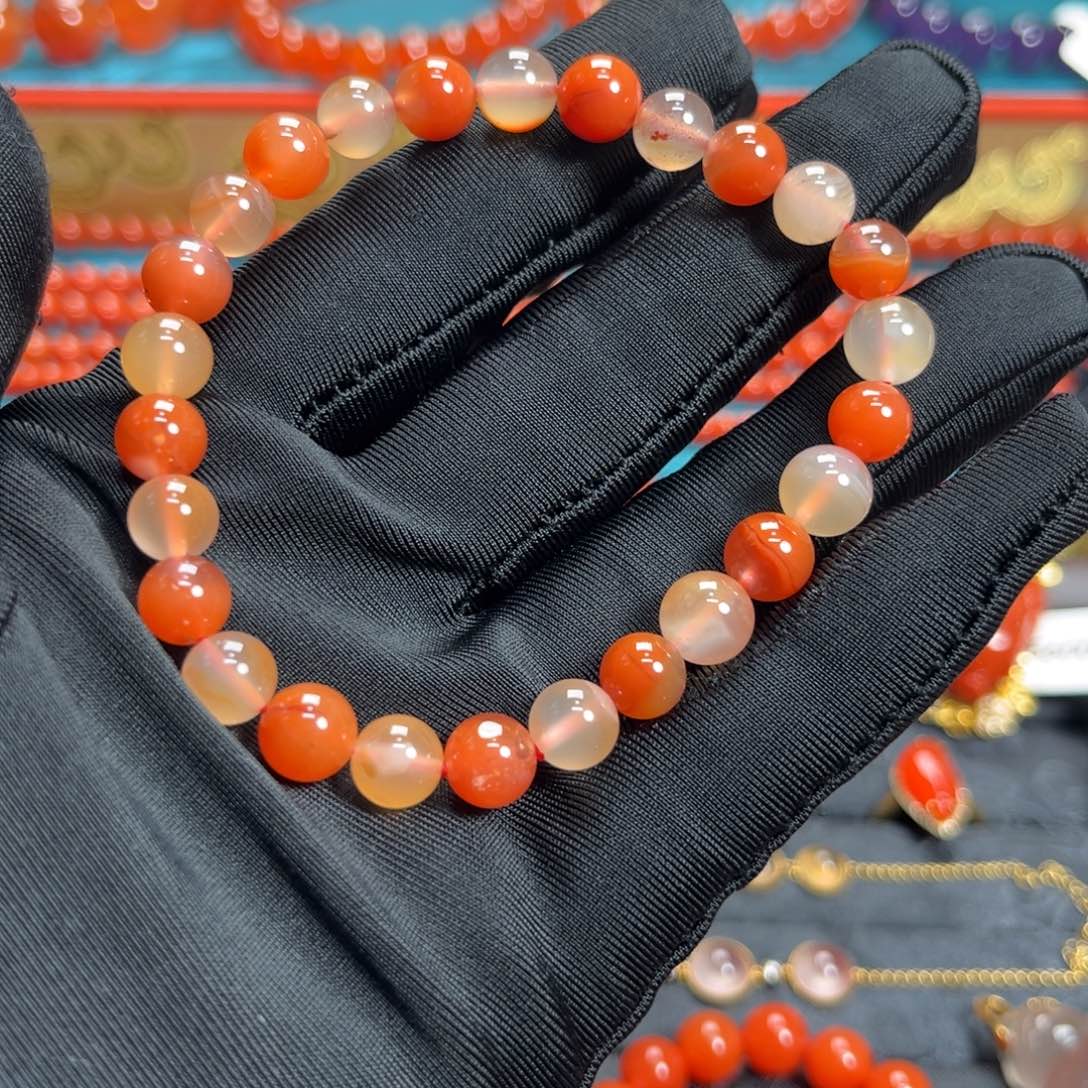 南红玛瑙未镶嵌手串