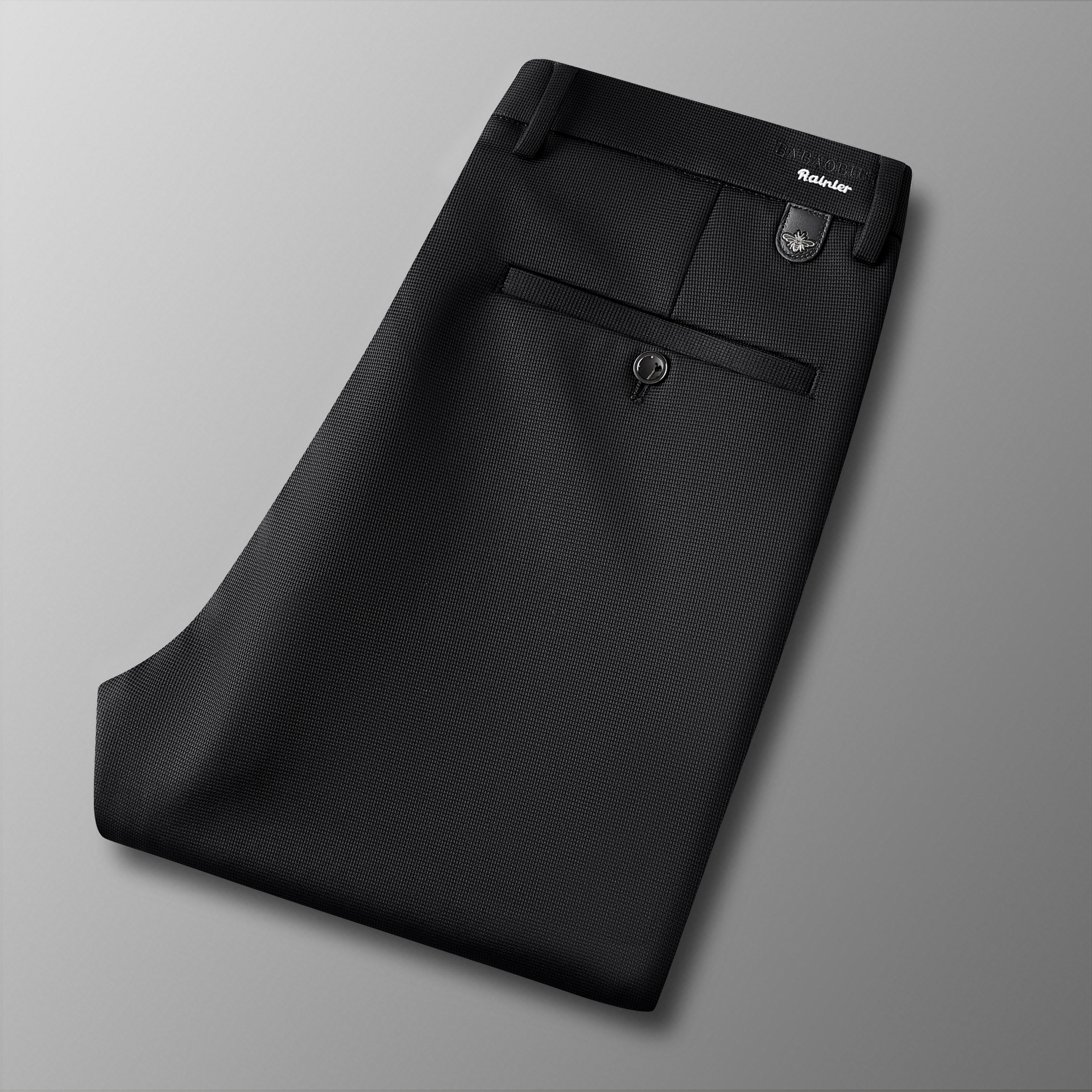 秋冬新款修身型休闲裤弹力免烫商务休闲裤灰色男裤长裤百搭