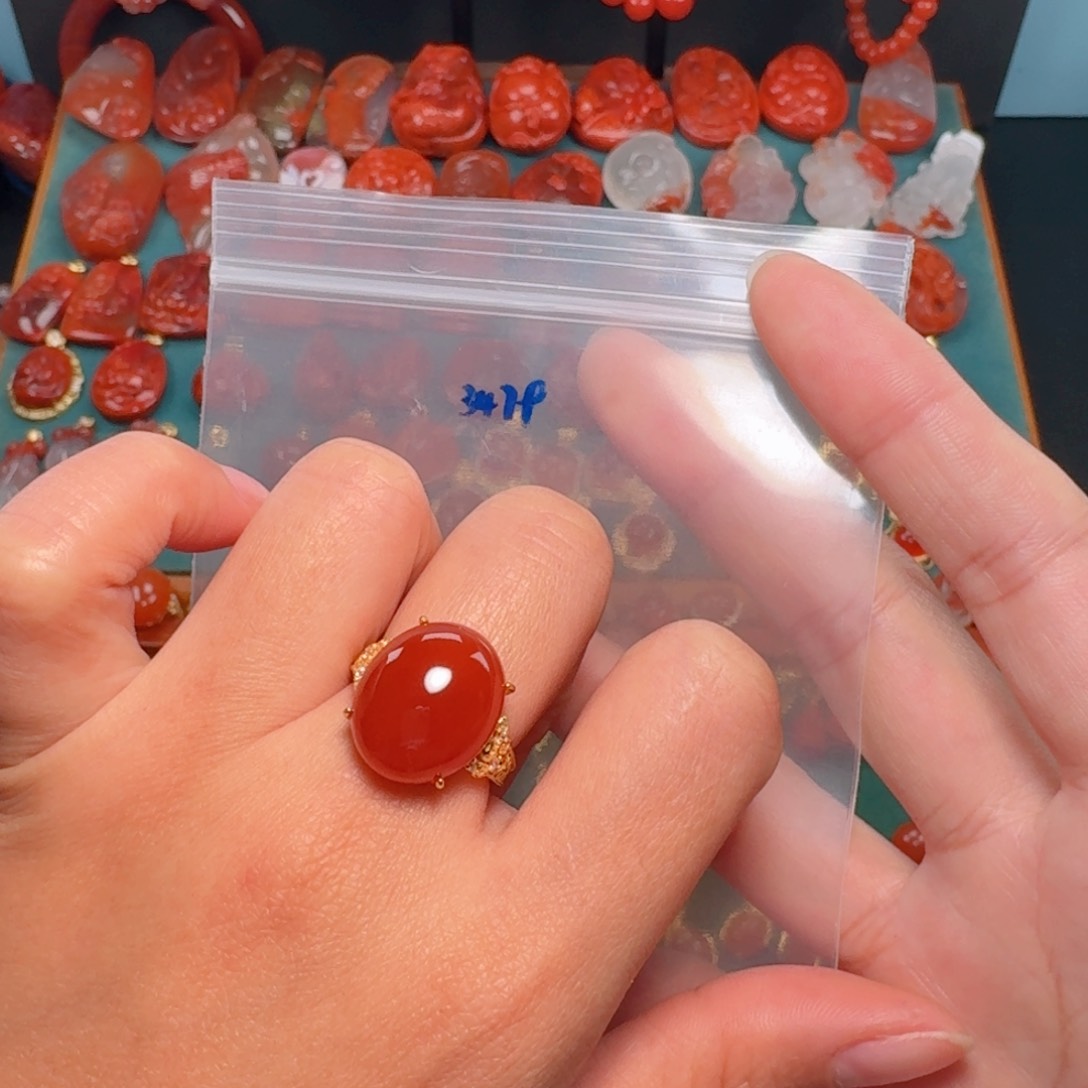 南红玛瑙南红银S925镶嵌