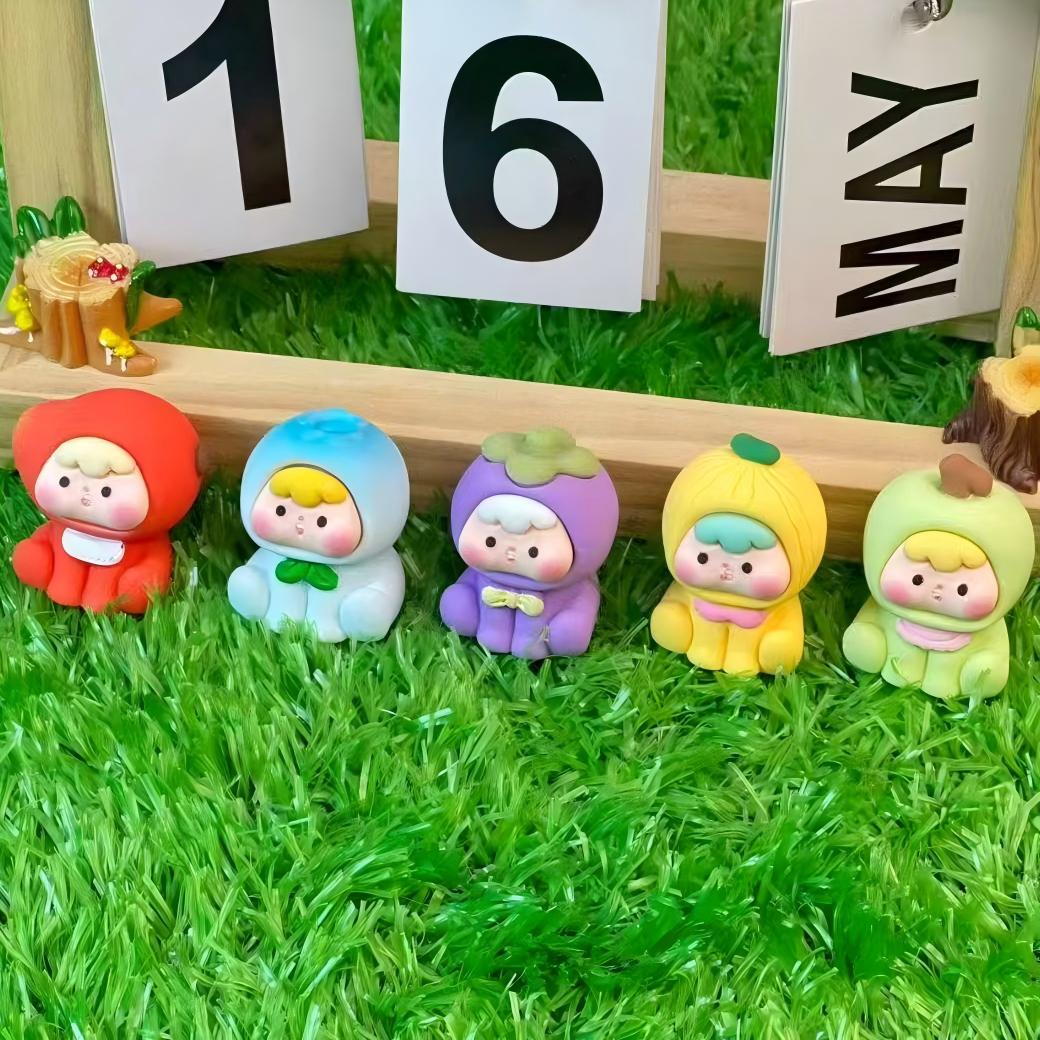 【马卡龙水果崽崽】手感漆树脂夜光水果芒果崽崽可爱简约DIY摆件