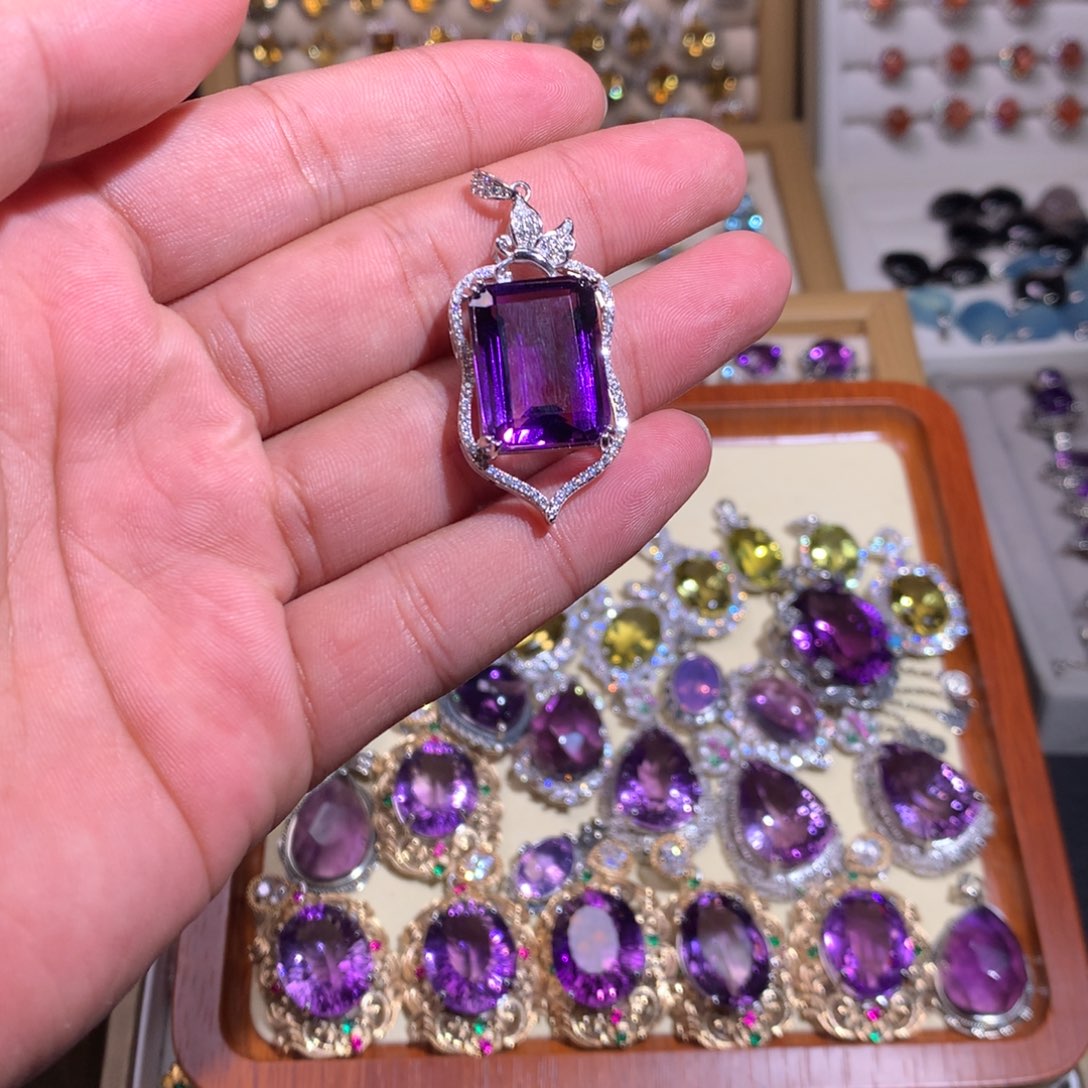 【闪购商品】水晶戒圈银S925镶嵌川**江戒指