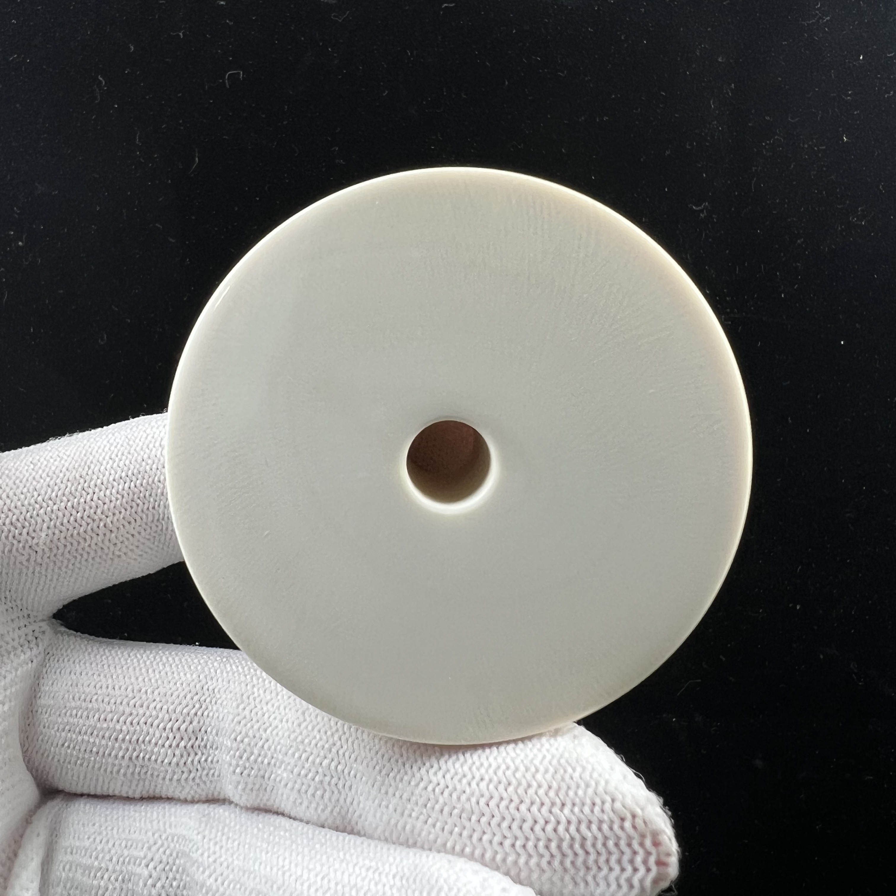 P1261天然猛犸牙直切饼子55*21mm 支持鉴定 假一罚四