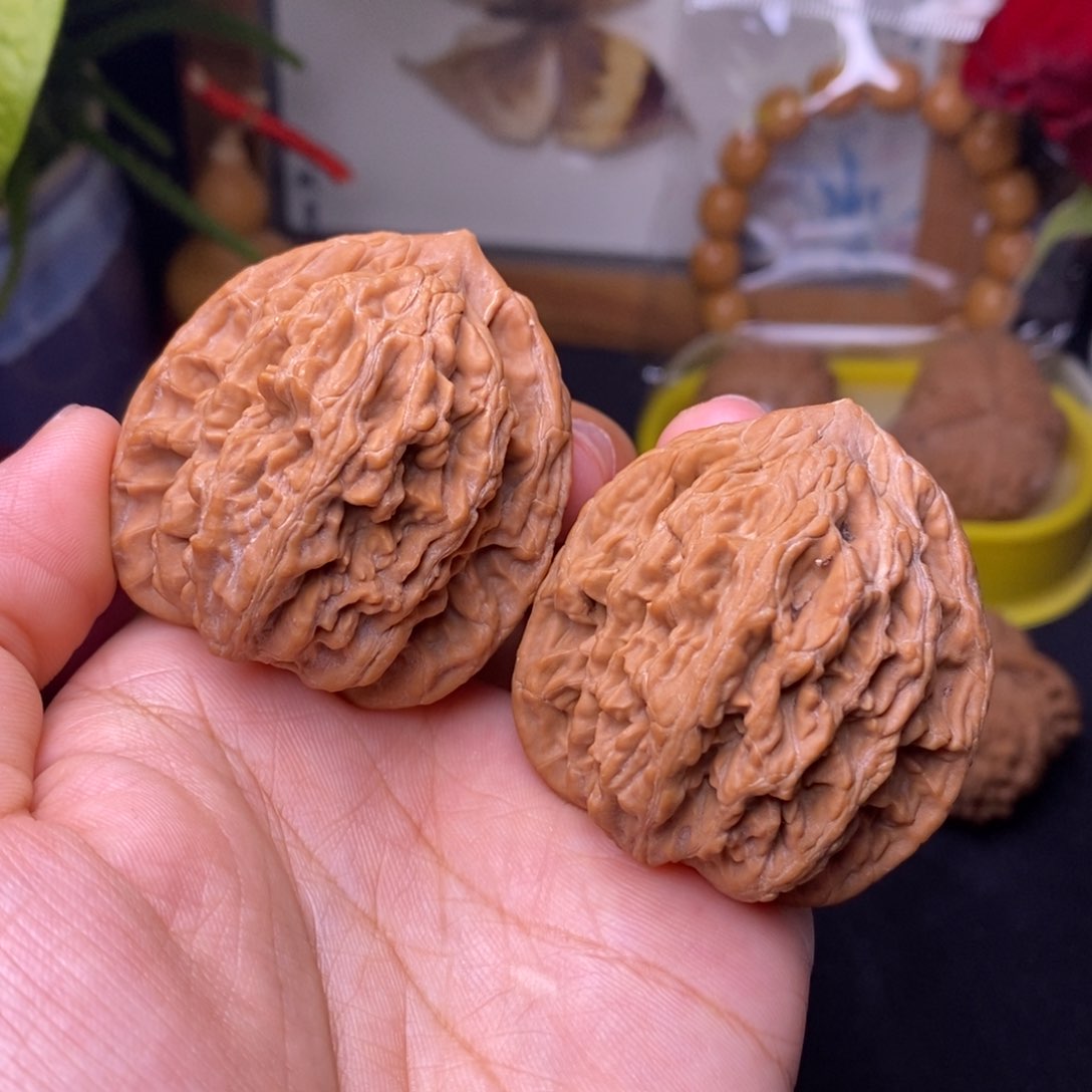 文玩核桃把件42麦虎