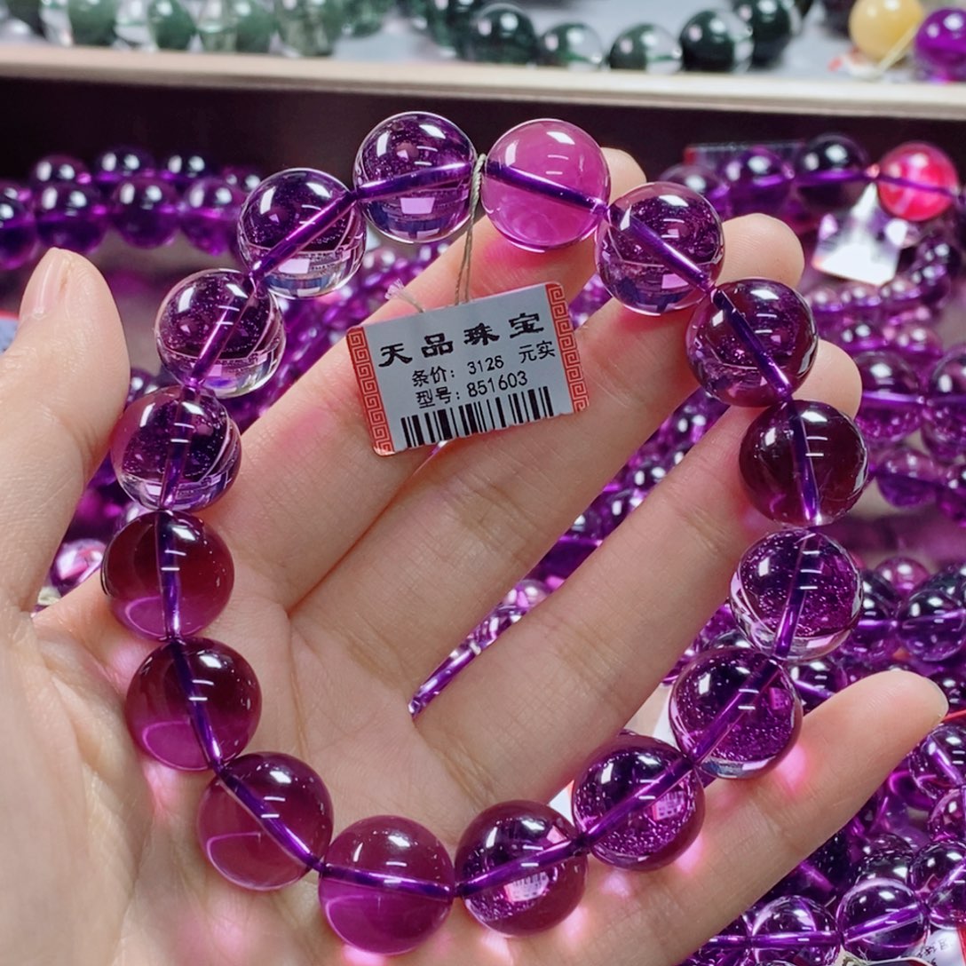 手链未镶嵌水晶紫水晶851603