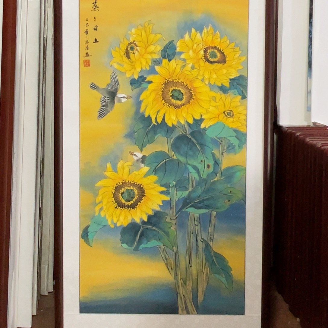 国画带框尺寸63*123厘米