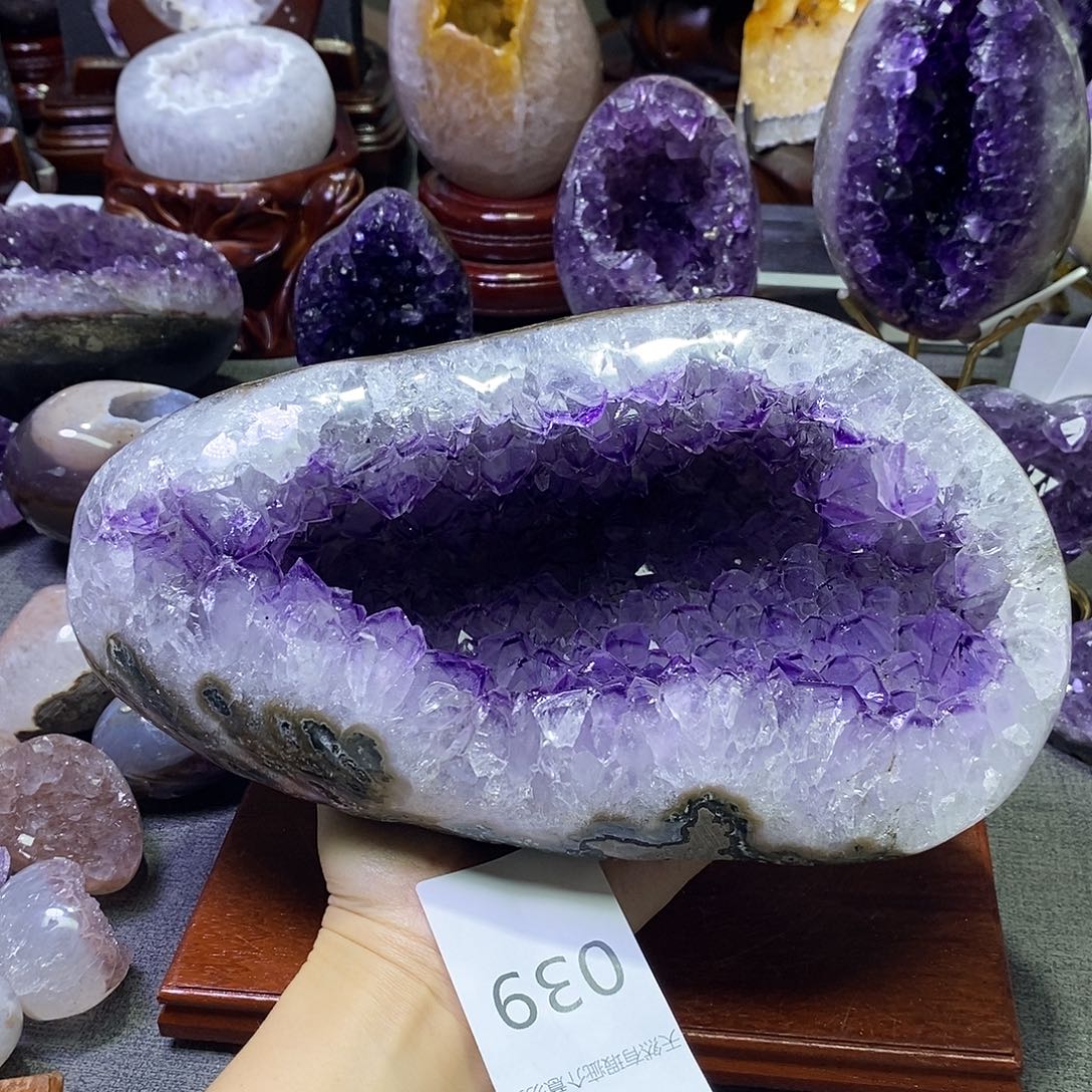 紫晶珠宝半成品未镶嵌