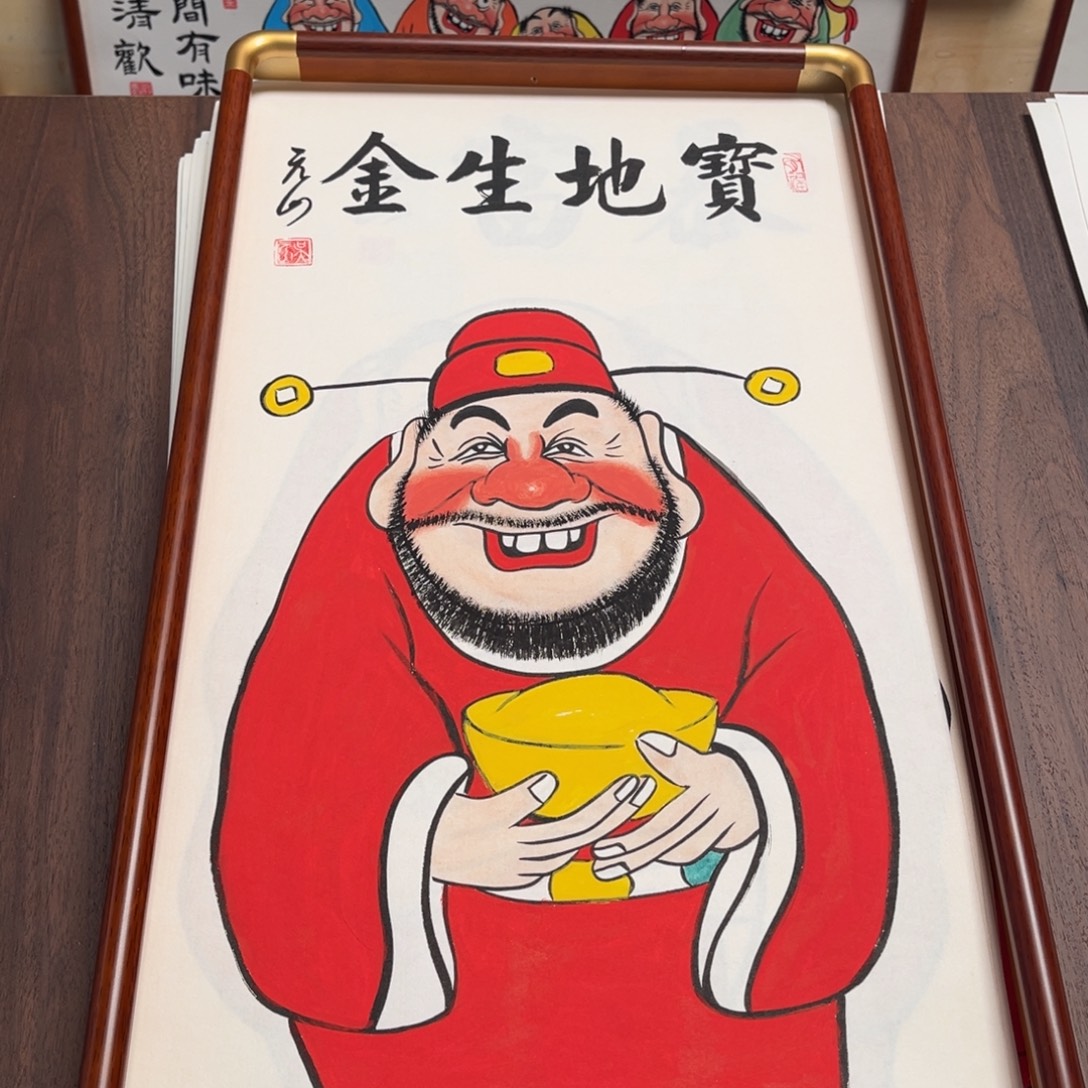 国画纯手绘禅意画作品