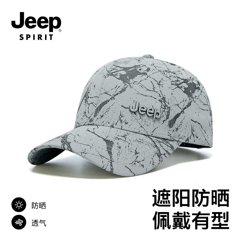 JEEP SPIRIT吉普帽子男棒球帽2025新款四季百搭休闲经典鸭舌帽