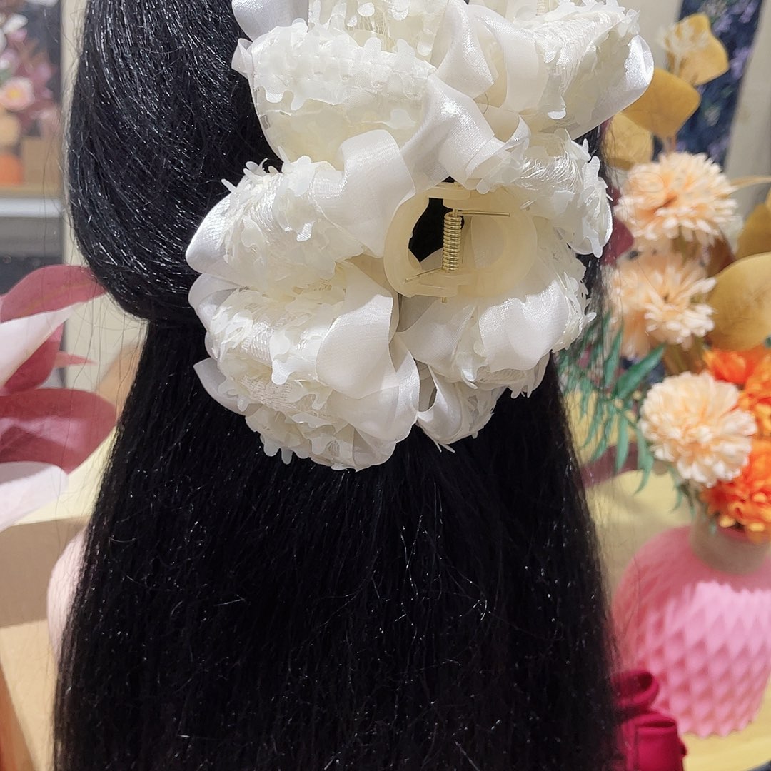 皮质铁合金蝴蝶结发夹