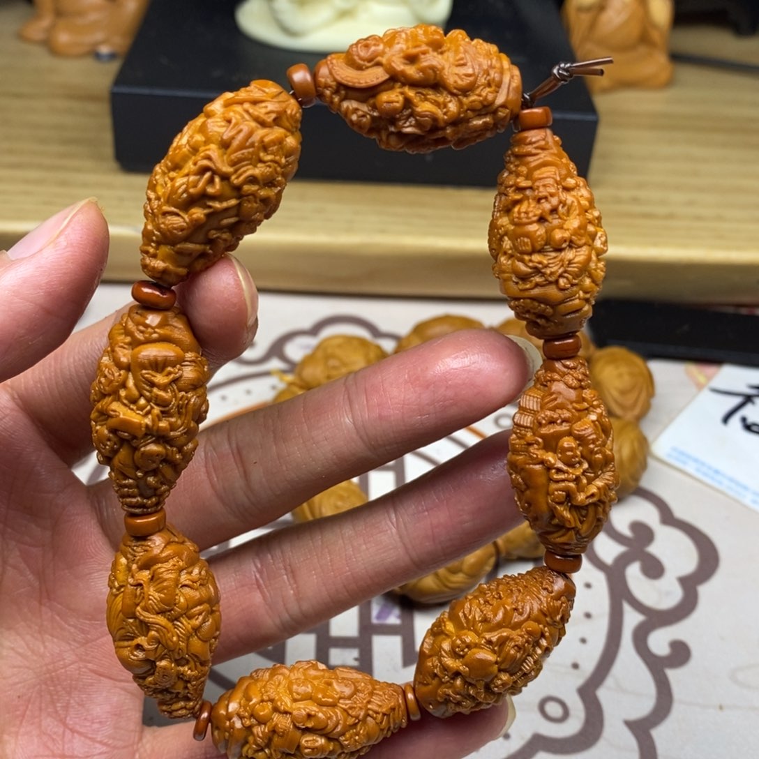 橄榄核手串/手链橄榄核雕工艺手串