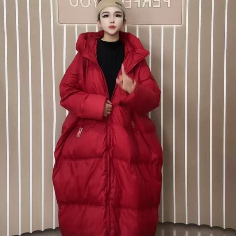 羽绒服女宽松百搭韩版时尚潮流大码长版休闲外套