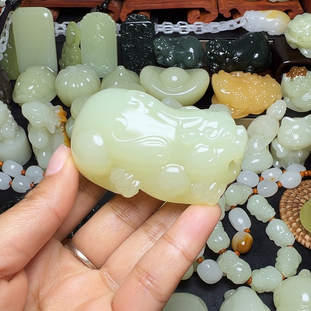 小****软玉未镶嵌把件新疆天然精品料子