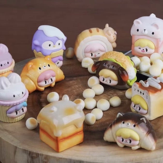 【拆盒】面包坊萌粒潮玩盲盒手办